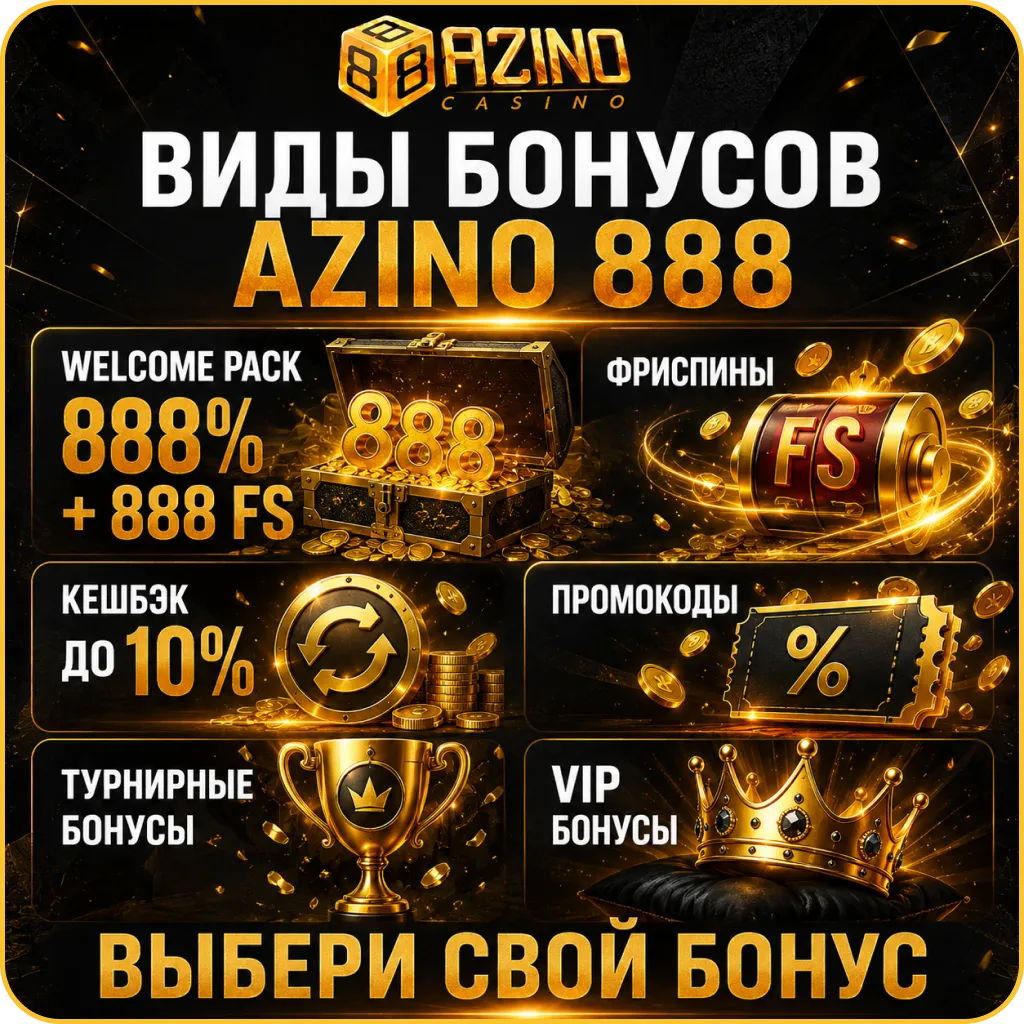 азино 888 бонус и его виды